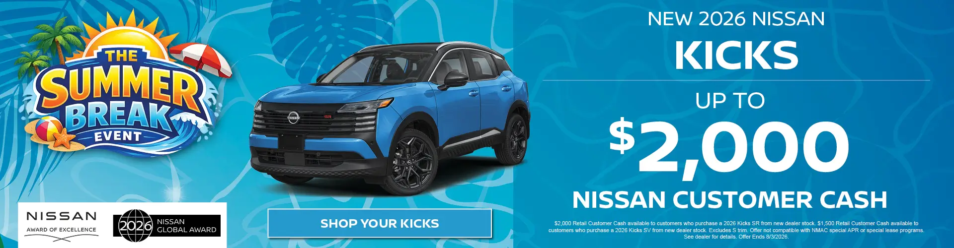 Special offer on    New 2026 Nissan Kicks